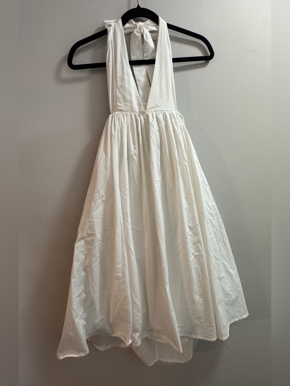 Amy Lynn White Halter Midi Dress